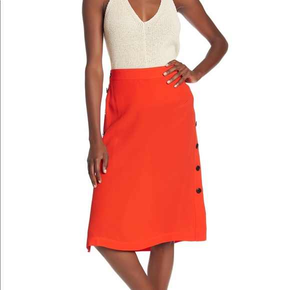 Madewell Dresses & Skirts - Madewell | side button midi skirt